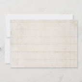 Blush Roos Floral Gold Modern Script Handwriting Kaart (Achterkant)