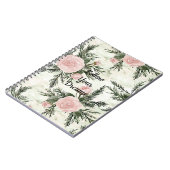 Blush Roos Floral Notitieboek (Linkerzijde)