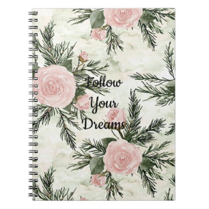 Blush Roos Floral Notitieboek