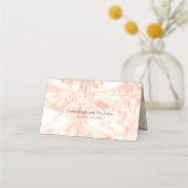 Blush Roos Gemstone Cut Wedding Plaatskaartje (Achterkant)