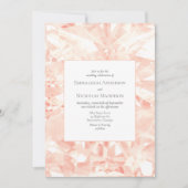 Blush Roos Gemstone Illusion Wedding Kaart (Voorkant)