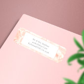 Blush Roos Gemstone Return Address Labels