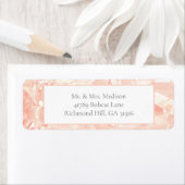 Blush Roos Gemstone Return Address Labels (Insitu)