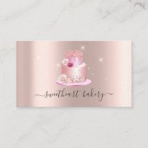 Blush Roos Glitter Folie Cake Bakery Pastry Shop