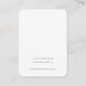 Blush Roos Gold Agate Marble 2 earing Display Visitekaartje (Achterkant)