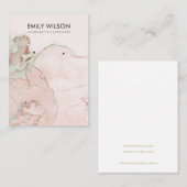 BLUSH ROOS GOLD AGATE MARBLE EARRING DISPLAY CARD VISITEKAARTJE (Voorkant / Achterkant)