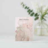BLUSH ROOS GOLD AGATE MARBLE EARRING DISPLAY CARD VISITEKAARTJE (Staand voorkant)