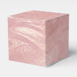 Blush Roos Gold Blush Pink Marble Favor Gift Bedankdoosjes