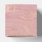 Blush Roos Gold Blush Pink Marble Favor Gift Bedankdoosjes (Bovenkant)