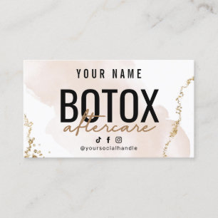 Blush Roos Gold Botox Aftercare Card Visitekaartje