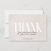 Blush Roos Gold Business - Hartelijk dank Kaart (Achterkant)