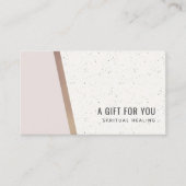 Blush Roos Gold Ceramic Geometric Gift Certificate Visitekaartje (Voorkant)
