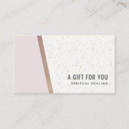 Blush Roos Gold Ceramic Geometric Gift Certificate Visitekaartje