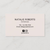 Blush Roos Gold Eyelash Extensions Lash Salon Klantenkaartje (Achterkant)