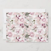 Blush & Roos Gold Floral Baby 1e verjaardag Kaart (Achterkant)