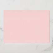 Blush Roos Gold Foil Martini Bachelorette Party Folie Uitnodiging (Achterkant)