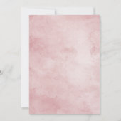 Blush & Roos Gold Framed Bridal Shower Invitation Kaart (Achterkant)