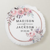 Blush & Roos Gold ingelijst trouwringdrager Rond Kussen (Achterkant)