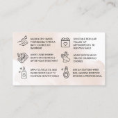 Blush Roos Gold Nails-nazorgkaart Visitekaartje (Achterkant)