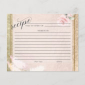 Blush Roos Gold Pampas Grass Recipe Kaart (Voorkant)