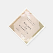 Blush Roos Gold Pampas Grass Servet (Hoek)