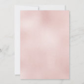 Blush Roos Gold Script Marmeren Repetitie Uitnodig Kaart (Achterkant)