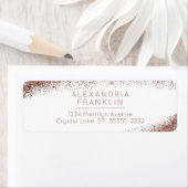 Blush & Roos Gold Sparkle Etiket (Insitu)