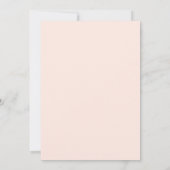 Blush Roos Gold Splatter Brushstroke Quinceañera Kaart (Achterkant)
