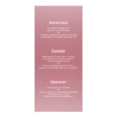 Blush Roos Gold Star Lights - Menu (Achterkant)