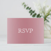 Blush Roos Gold Star Lights - RSVP Kaartje (Staand voorkant)
