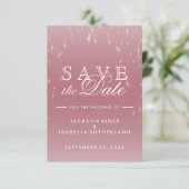 Blush Roos Gold Star Lights - Save the Date (Staand voorkant)
