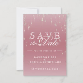 Blush Roos Gold Star Lights - Save the Date