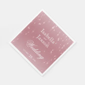 Blush Roos Gold Star Lights Servet (Hoek)