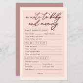 Blush Roos Gold Typografie Een opmerking voor Baby (Voorkant / Achterkant)