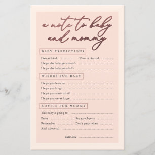 Blush Roos Gold Typografie Een opmerking voor Baby