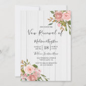 Blush Roos Gold White Wood Renewal Noite Kaart (Voorkant)