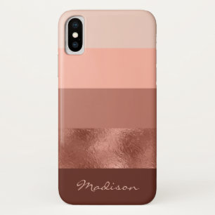 Blush Roos Gold Wide Stripes Case-Mate iPhone Case