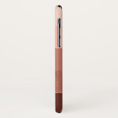 Blush Roos Gold Wide Stripes Case-Mate iPhone Case (Achterkant/links)