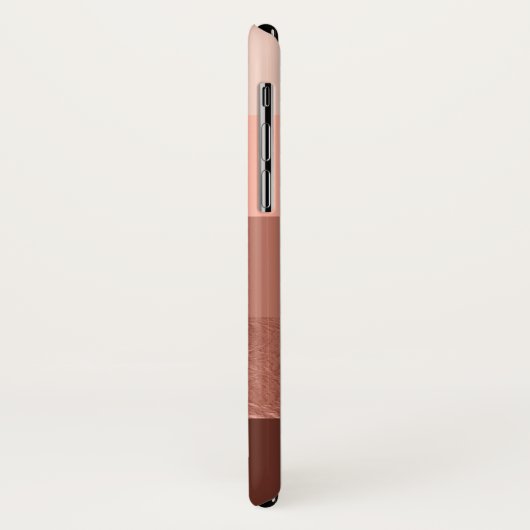 Blush Roos Gold Wide Stripes Case-Mate iPhone Case (Achterkant/links)