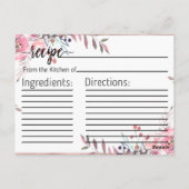 Blush & Roos Goud ingelijst Vrijgezellenfeest Rece Briefkaart (Achterkant)