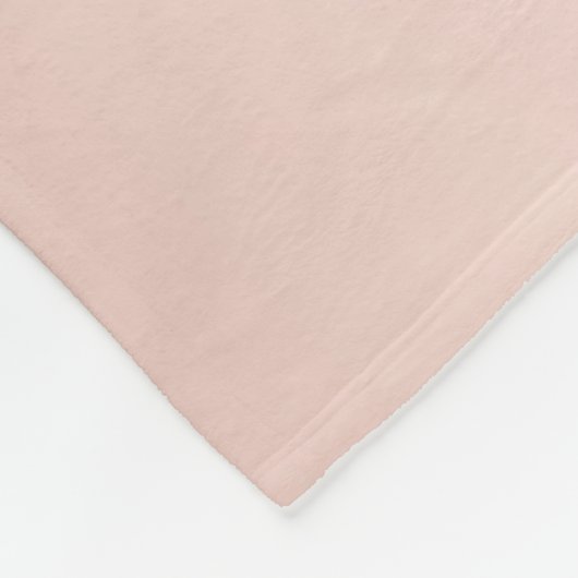 Blush roos goudfoto monogram naam fleece deken (Hoek)