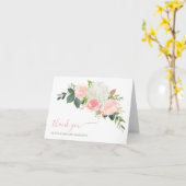 Blush Roos Hartelijk dank Kaart (Gele Bloem)