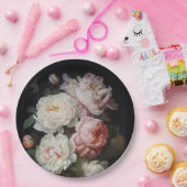 Blush Roos Klassieke Nederlandse Moody Barokke Bru Papieren Bordje (Feest)