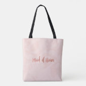Blush  Roos Maid of Honor Tote Bag (Achterkant)