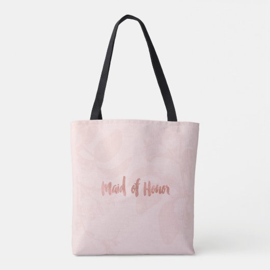 Blush  Roos Maid of Honor Tote Bag (Achterkant)