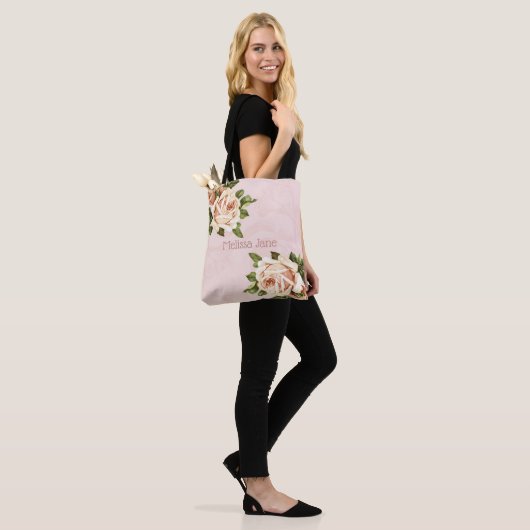 Blush  Roos Maid of Honor Tote Bag (Op model)