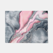 Blush roos marmer - pastelpinks, grijs en zilver deurmat (Voorkant)