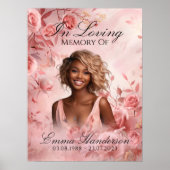 Blush Roos Memorial Welkomstbord Poster (Voorkant)