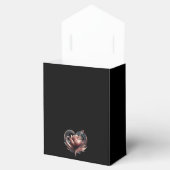 Blush Roos met een hart-bruiloft dank u Bedankdoosjes (Geopend)