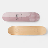 Blush Roos Metallic Drivers Logo op maat Persoonlijk Skateboard (Horizontaal)